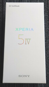 動作確認のみ sony xperia 5 iv ブラック Softbank SIMフリー