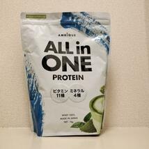 アンビーク オールインワン プロテイン ホエイ 抹茶ラテ風味 1kg_画像2