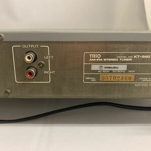 通電OK AMラジオOK！ TORIO トリオ KT-990 AM-FM STEREOTUNER ステレオチューナー ジャンク品の画像6