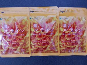 濃いルテイン 約3ヵ月分(約１か月分×3袋) シードコムス 亜麻仁油 エゴマ油 ビタミン 送料無料