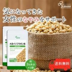 大豆イソフラボン粒 約3か月分×2袋 T-713-2 健康 美容 大豆ペプチド ゆらぎ サプリ リプサ Lipusa