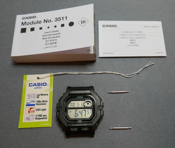 CASIO カシオ　ランニングウォッチ　腕時計　海外モデル 並行輸入品　WS-1400H-3A　ベルト無し　ケースのみ