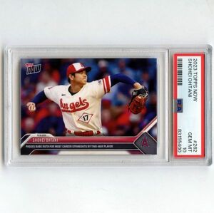 PSA10 大谷翔平 2023 Topps Now #262 SHOHEI OHTANI PSA鑑定カード GEM MINT 二刀流として奪三振記録樹立