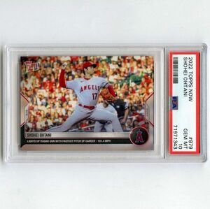 PSA10 大谷翔平 2022 Topps Now #879 SHOHEI OHTANI PSA鑑定カード GEM MINT 自己最速投球