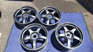  "Enkei" 18 -inch 9.5j +45 PCD114.3 5 hole 5H light weight wheel Racing ENKEI-MAT made law Made in JAPAN