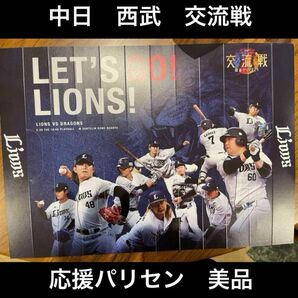 中日ドラゴンズ　西武ライオンズ　交流戦　パリセン　ハリセン　応援グッズ　美品　中日　中日ドラゴンズ交流戦　応援パリセン