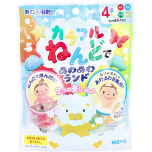 まとめ得 あわ入浴剤 カラフルねんどであわあわランド 15g×4個入 x [4個] /k