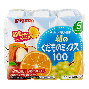  суммировать выгода * Pigeon бумага упаковка детский напиток утро. .. было использовано Mix 100 125mL×3 шт упаковка x [16 шт ] /k