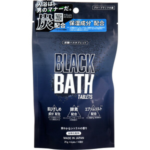 まとめ得 BLACK BATH 炭酸バスタブレット 爽やかなシトラスの香り 25g×6個入(3回分) x [5個] /k