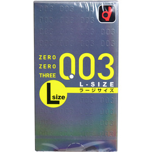 まとめ得 オカモト　ゼロゼロスリー００３　Ｌサイズ　コンドーム　１０Ｐ x [5個] /k