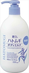 まとめ得 麗白 ハトムギ ボディミルク 無香料タイプ ４００ＭＬ 熊野油脂 ボディクリーム・ローション x [6個] /h