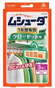 まとめ得 ムシューダ 1年間有効 クローゼット用 エステー 防虫剤 x [4個] /h