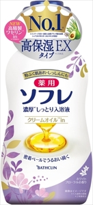 まとめ得 薬用ソフレ 濃厚しっとり入浴液 ホワイトフローラルの香り ４８０ｍｌ バスクリン 入浴剤 x [5個] /h