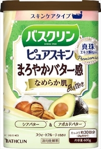 まとめ得 バスクリン ピュアスキン なめらか肌 ６００ｇ バスクリン 入浴剤 x [3個] /h