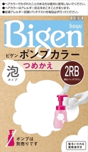 まとめ得 ビゲンポンプカラー つめかえ 2RB明るいリッチブラウン ホーユー ヘアカラー・白髪用 x [6個] /h