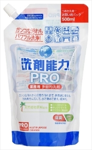 まとめ得 洗剤能力 ＰＲＯ詰替用 ヒューマンシステム 床用洗剤 x [16個] /h