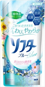 まとめ得 ソフター１／３ブルー 詰替 ４１０ｍｌ カネヨ石鹸 柔軟剤 x [30個] /h