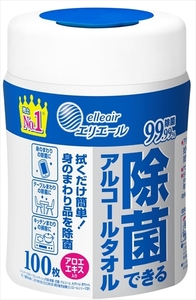 まとめ得 Ｅ除菌アルコールタオル本体１００枚 大王製紙 ウェットティッシュ x [4個] /h