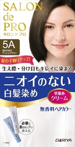 まとめ得 サロンドプロ無香料ヘアカラー早染めクリーム（白髪用） ５A 深みのあるアッシ ヘアカラー・白髪用 x [6個] /h