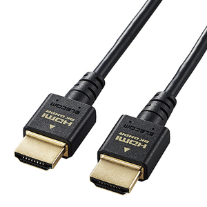 【5個セット】エレコム HDMI ケーブル HDMI2.1 ウルトラハイスピード スリム 8K4K対応 1m ブラック DH-HD21ES10BKX5 /l