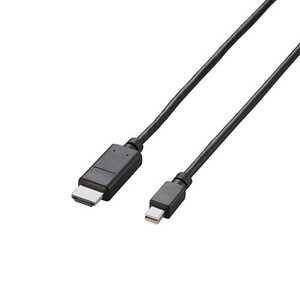 まとめ得 エレコム Mini DisplayPort-HDMI変換ケーブル/1m/ブラック AD-MDPHDMI10BK x [2個] /l