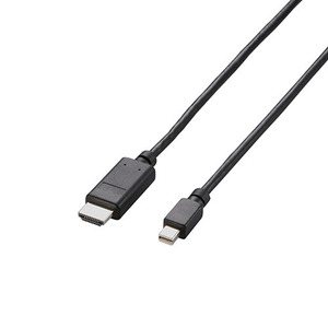 【5個セット】エレコム Mini DisplayPort-HDMI変換ケーブル/1m/ブラック AD-MDPHDMI10BKX5 /l