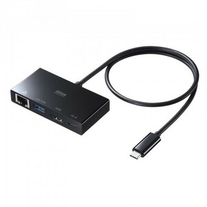 まとめ得 サンワサプライ USB Type-Cマルチ変換アダプタ ブラック AD-ALCMHL1BK x [2個] /l