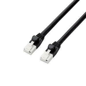 まとめ得 【5個セット】 エレコム ツメ折れ防止LANケーブル(Cat6A) 7m ブラック GM-LDGPAT/BK70X5 x [2個] /l