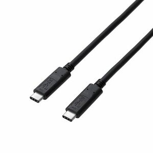 まとめ得 エレコム USB3.1ケーブル(認証品、C-C) 0.5m ブラック USB3-CCP05NBK x [2個] /l