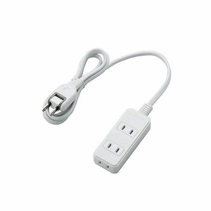 まとめ得 エレコム　ほこりシャッター付き電源タップ 1m 2ピン 3個口 ホワイト T-ST02-22310WH x [3個] /l