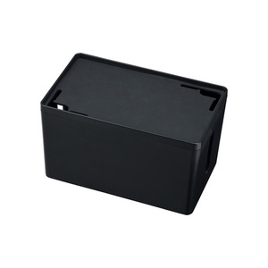 サンワサプライ ケーブル&タップ収納ボックス Sサイズ ブラック CB-BOXP1BKN2 /l