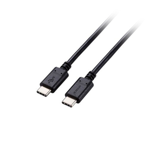 エレコム USB2.0ケーブル(C-C、100W対応) 約0.5m ブラック MPA-CC5P05BK /l