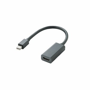 まとめ得 エレコム　Mini DisplayPort-HDMI変換アダプタ 0.15m ブラック AD-MDPHDMIBK x [2個] /l