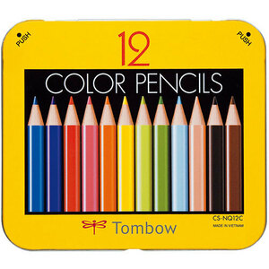 まとめ得 トンボ鉛筆 ミニ色鉛筆 12色NQ 削り器付パック Tombow-BCA-151 x [4個] /l