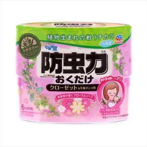 まとめ得 ピレパラアース 防虫力おくだけ 消臭プラス 柔軟剤の香りフローラルソープ 防虫剤 x [4個] /h