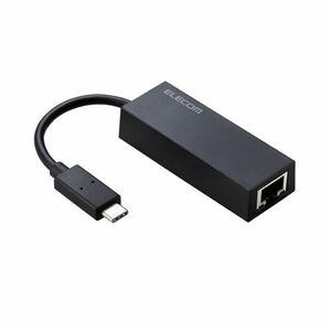 エレコム 有線LANアダプター USB Type C 変換アダプタ LANポート ×1ポート ブラック EDC-GUC3V2-B /l
