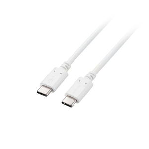 エレコム USB2.0ケーブル(C-C、100W対応) 約0.5m ホワイト MPA-CC5P05WH /l