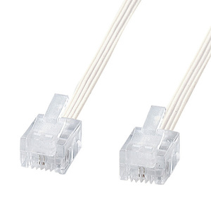  summarize profit Sanwa Supply soft slim cable white 3m TEL-S2-3N2 x [3 piece ] /l