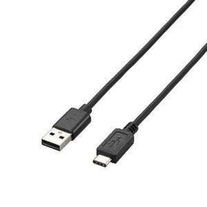 エレコム USB2.0ケーブル(A-TypeC) 1m ブラック U2C-AC10BK /l
