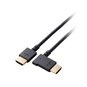 エレコム HDMI ケーブル HIGH SPEED with Ethernet L字 左向き 1.5m 4K 30Hz ブラック CAC-HD14EYL15BK /l