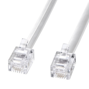  summarize profit Sanwa Supply modular cable white 30m TEL-N1-30N2 x [2 piece ] /l