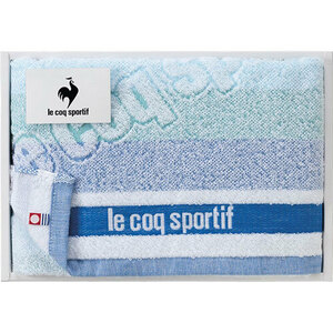 le coq sportif ルコック ビッグロゴ スポーツタオル ブルー B9055087 /l