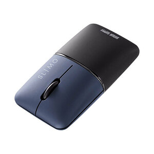 まとめ得 サンワサプライ 静音BluetoothブルーLEDマウス SLIMO 充電式 ネイビー MA-BBS310NV x [2個] /l