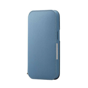 エレコム iPhone 14 ソフトレザーケース 磁石付 NEUTZ ブルー PM-A22APLFY2BU /l