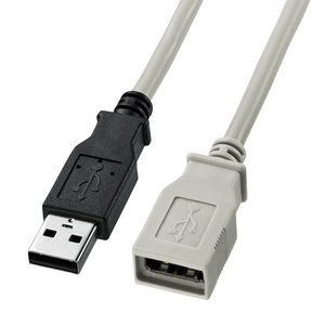まとめ得 サンワサプライ USB延長ケーブル 0.3m ライトグレー KU-EN03K x [2個] /l