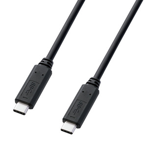 サンワサプライ USB3.2 Type-C Gen1 PD対応ケーブル ブラック 1m KU30-CCP310 /l