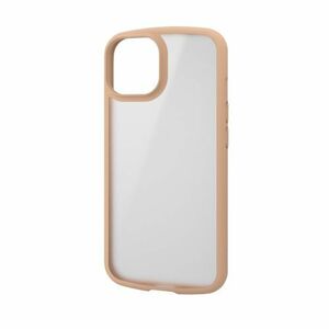 エレコム iPhone 15 TOUGH SLIM LITE フレームカラー シルキークリア カフェオレ PM-A23ATSLFCSBE /l