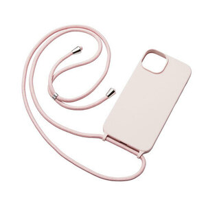 エレコム iPhone 14 Plus ハイブリッドシリコンケース ショルダーストラップ付 ピンク PM-A22BSCSSPN /l