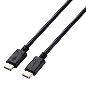 【3個セット】 エレコム USB2.0ケーブル(認証品、USB Type-C(TM) to USB Type-C(TM)) 2m ブラック U2C-CC5PC20NBKX3 /l