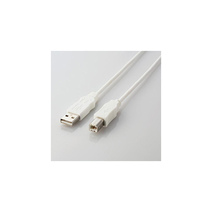 まとめ得 エレコム エコUSBケーブル(A-B・0.5m) 0.5m ホワイト USB2-ECO05WH x [2個] /l